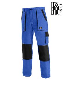 Spodnie do pasa CXS Luxy Josef niebiesko - czarne na wzrost 170-176 cm
