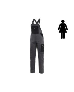 Ogrodniczki damskie CXS Phoenix Hekate szaro-czarne