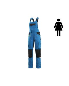 Ogrodniczki damskie CXS Stretch niebiesko-czarne