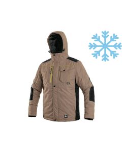 Kurtka softshell zimowa CXS Baltimore beżowo-czarna