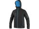 Kurtka softshell CXS Durham czarno-niebieska