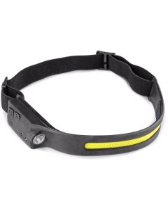 Latarka czołowa CXS z paskiem XPE LED i bocznym światłem COB LED