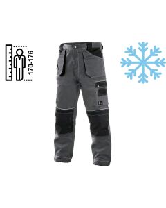 Spodnie ocieplone CXS Orion Teodor szaro-czarne na wzrost 170-176 cm