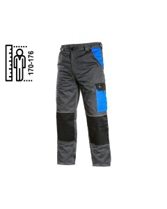 Spodnie do pasa CXS Phoenix Cefeus 170-176 cm szaro-niebieskie