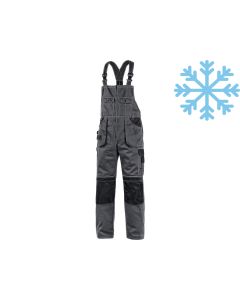 Ogrodniczki ocieplone CXS Orion Krystof szaro-czarne