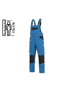 Ogrodniczki CXS Stretch 170-176 cm niebiesko-czarne