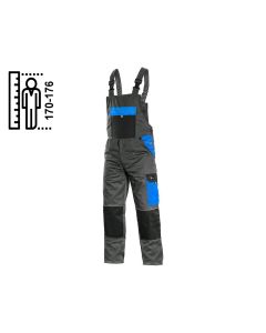 Ogrodniczki CXS Phoenix Cronos 170-176 cm szaro-niebieskie