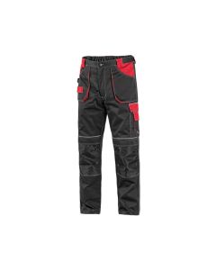 Spodnie do pasa CXS Orion Teodor czarno-czerwone