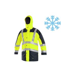 Kurtka zimowa ostrzegawcza 5 w 1 CXS London żółto-granatowa