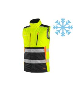 Kamizelka ocieplona ostrzegawcza CXS Benson żółto-czarna