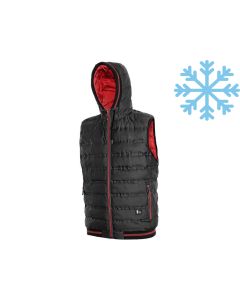 Kamizelka zimowa CXS Overland czarno-czerwona