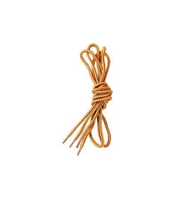 Sznurówki do butów zółto-brązowe, okrągłe 130 cm