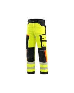 Spodnie do pasa odblaskowe CXS Benson żółto-czarne