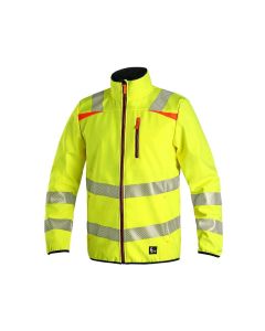 Kurtka softshell ostrzegawcza CXS Hove żółta