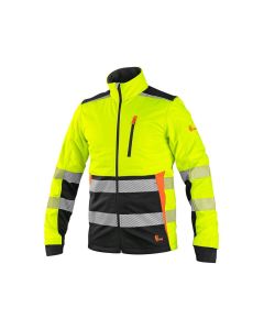 Kurtka softshell ostrzegawcza CXS Benson żółto-czarna