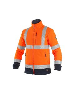 Kurtka polarowa ostrzegawcza CXS Preston pomarańczowo-granatowa