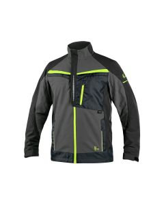 Bluza robocza CXS Naos szaro-czarna z żółtymi dodatkami
