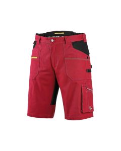 Szorty robocze CXS Stretch czerwono-czarne