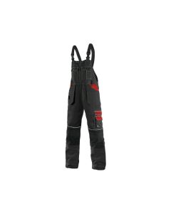 Ogrodniczki CXS Orion Krystof czarno-czerwone