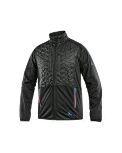 Kurtka CXS Leonis czarna z niebiesko-czerwonymi wstawkami