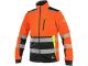 Kurtka softshell ostrzegawcza CXS Benson pomarańczowo-czarna